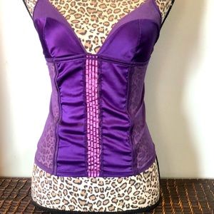 Victoria’s Secret VERY SEXY line triangle corseted camisole. Very attractive.